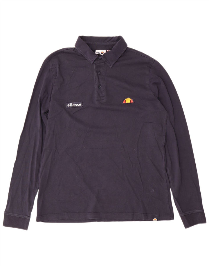 Ellesse Langærmet herre poloshirt Medium marineblå bomuld