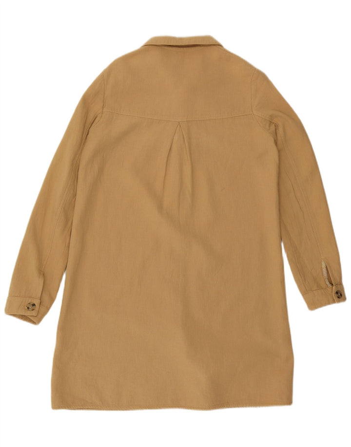 Zara Dame Oversized Overfrakke UK 6 XS Beige