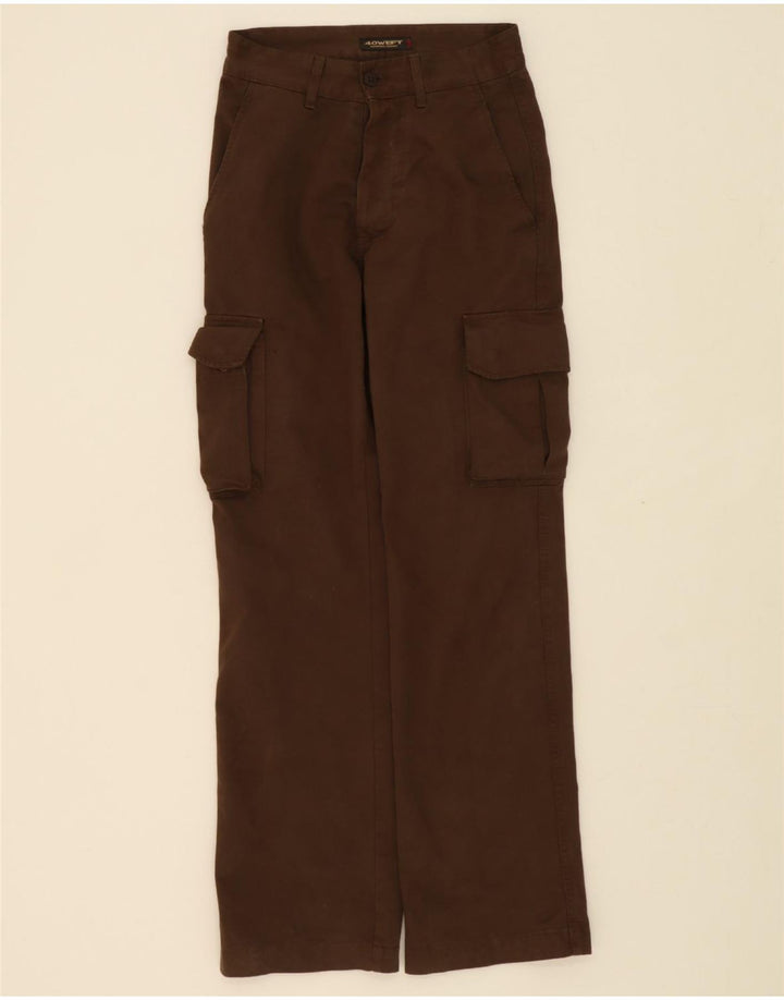 40WEFT Mens Straight Cargo Trousers W30 L33 Brown Cotton Vintage 40Weft and Second-Hand 40Weft from Messina Hembry 