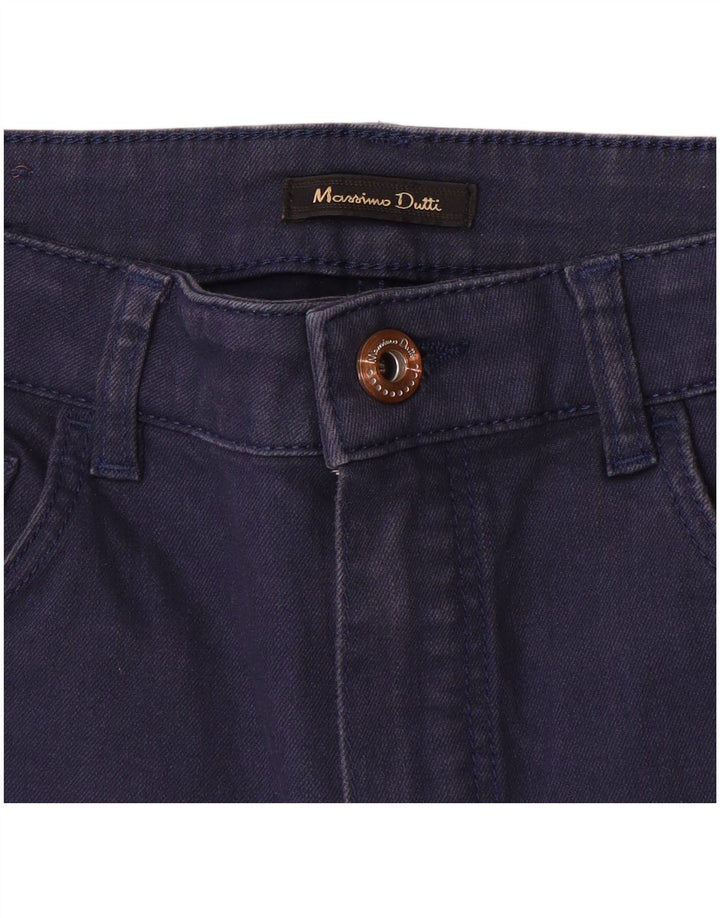 Massimo Dutti Dame Slim Casual Bukser W26 L26 Marineblå
