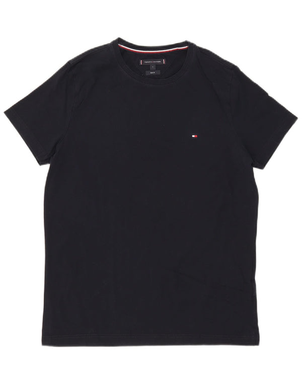 Tommy Hilfiger Herre Slim Fit T-Shirt Top Large Navy Blue