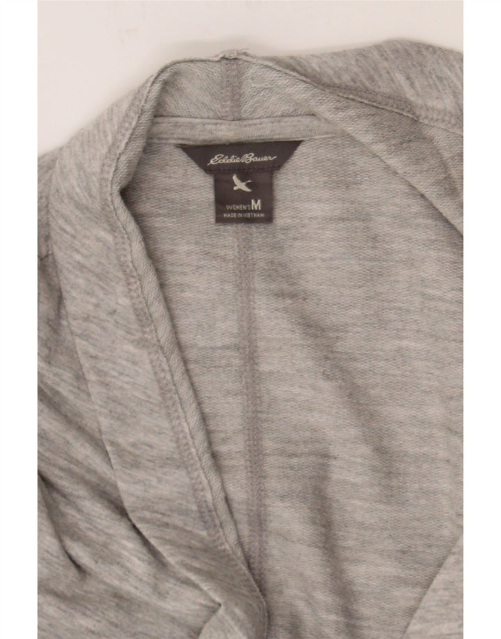 EDDIE BAUER Womens Open Cardigan Sweater UK 14 Medium Grey Flecked Vintage Eddie Bauer and Second-Hand Eddie Bauer from Messina Hembry 