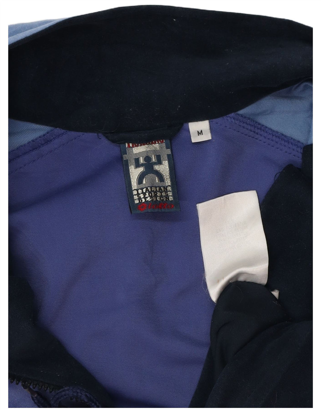 Lotto Herre Velour Fuld træningsdragt Medium Navy Blue Colourblock Polyester