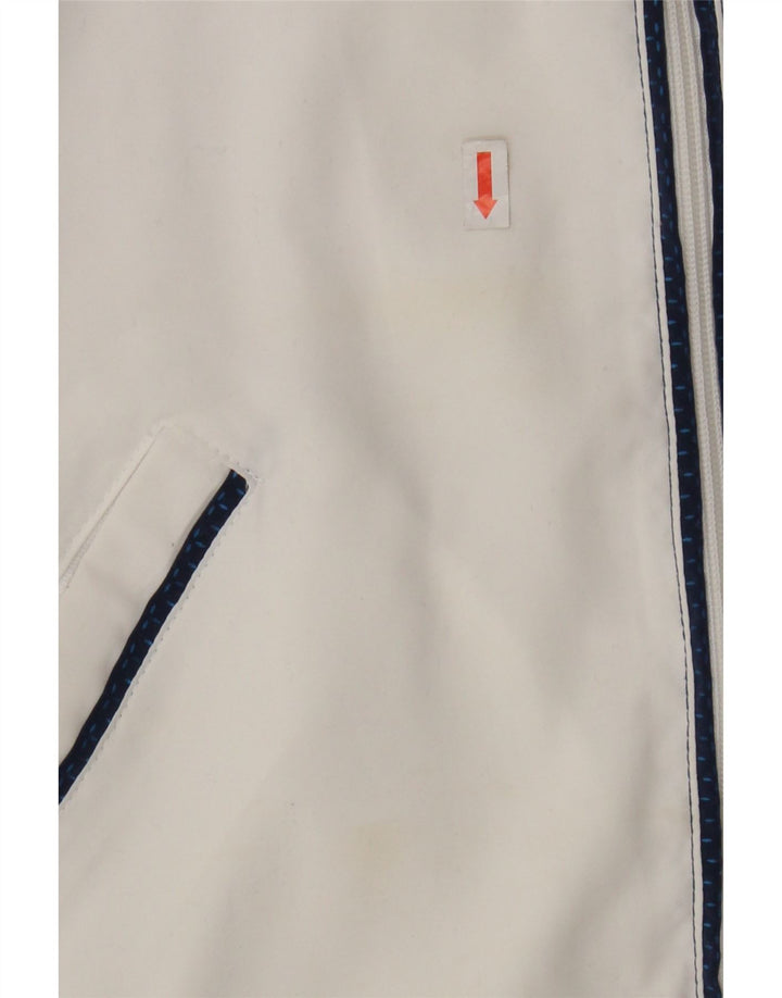 LOTTO Mens Tracksuit Top Jacket Medium White Colourblock Polyester Vintage Lotto and Second-Hand Lotto from Messina Hembry 