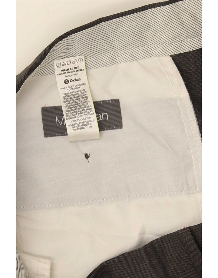 Marks & Spencer Herre Pegged Suit Bukser W36 L31 Grå Polyester