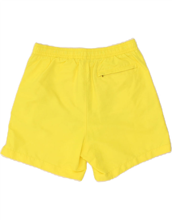 CALVIN KLEIN Mens Graphic Swimming Shorts Small  Yellow Polyester Vintage Calvin Klein and Second-Hand Calvin Klein from Messina Hembry 