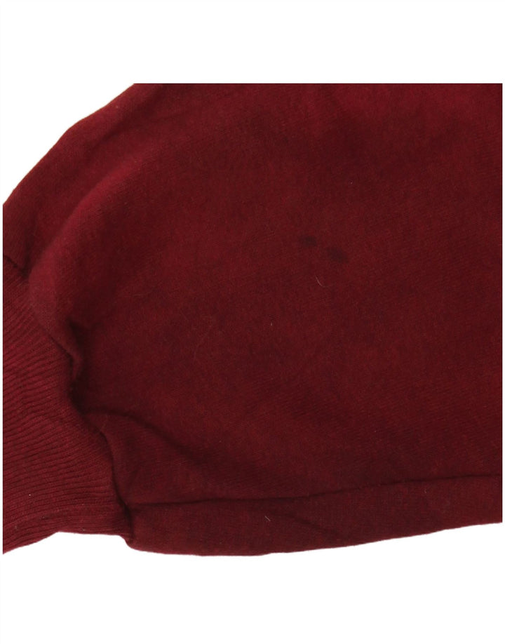 RUSSELL ATHLETIC Herre Sweatshirt Jumper Medium Burgundy Tie Dye Bomuld