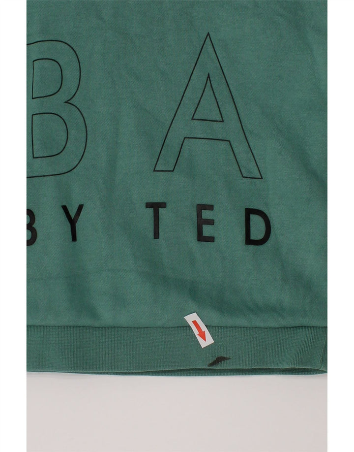 Ted Baker Boys Grafisk Sweatshirt Jumper 2-3 år Grøn Bomuld