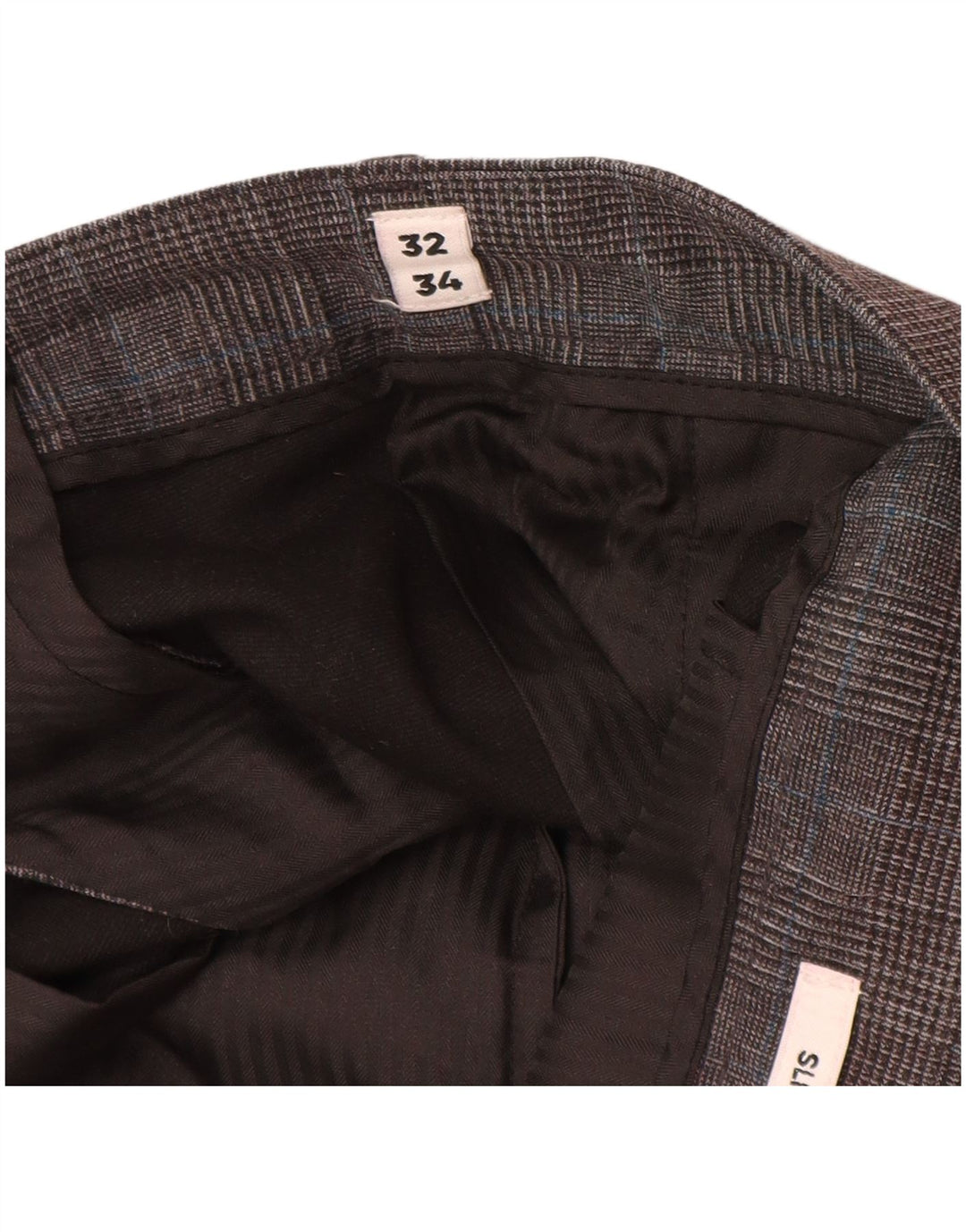 Jack & Jones Herre Slim Chino Bukser W32 L34 Grå Houndstooth Polyester