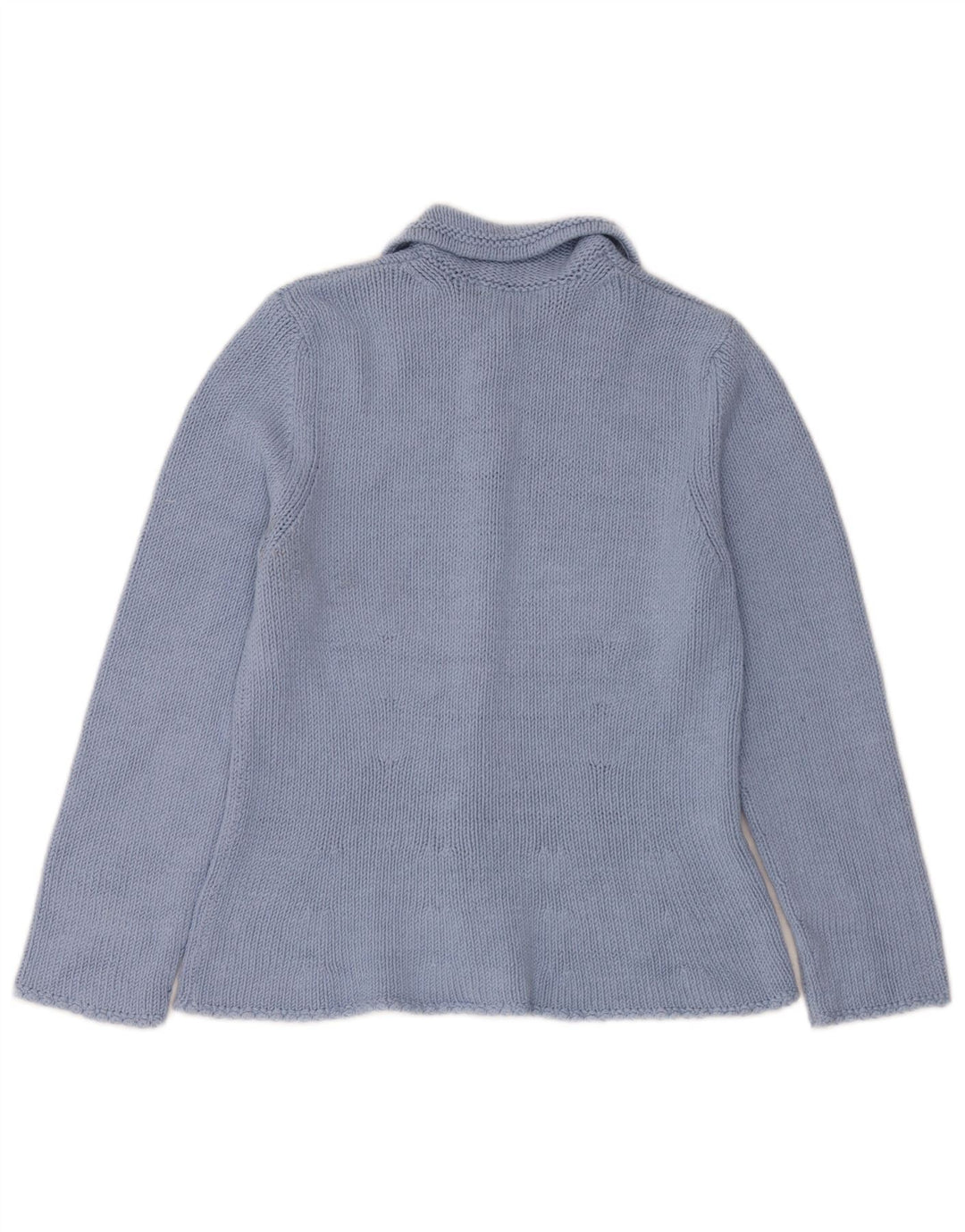 Boden Dame Cardigan Sweater UK 14 Medium Blue Silk