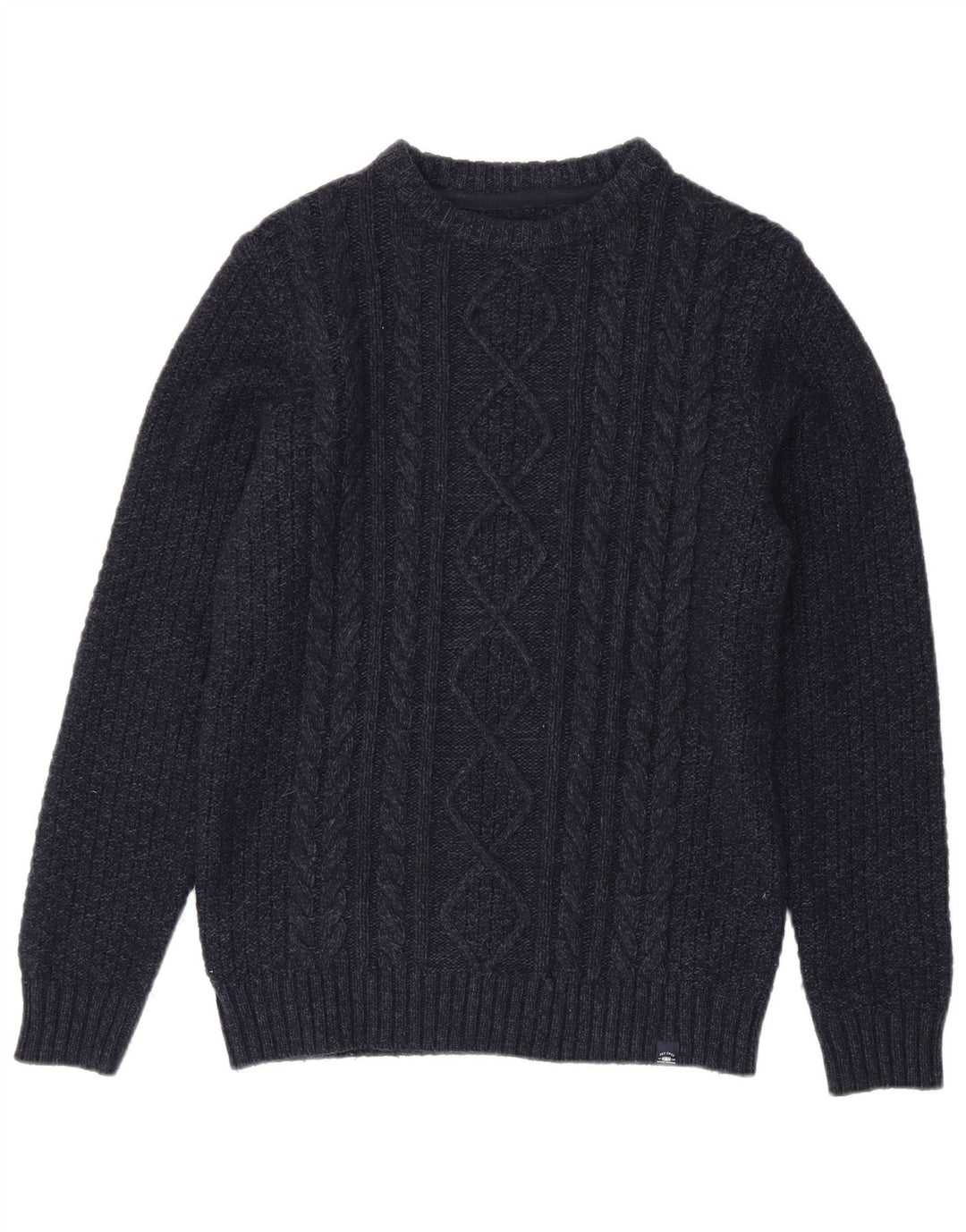 Fat Face Herre Boat Neck Jumper Sweater Small Navy Blue Uld