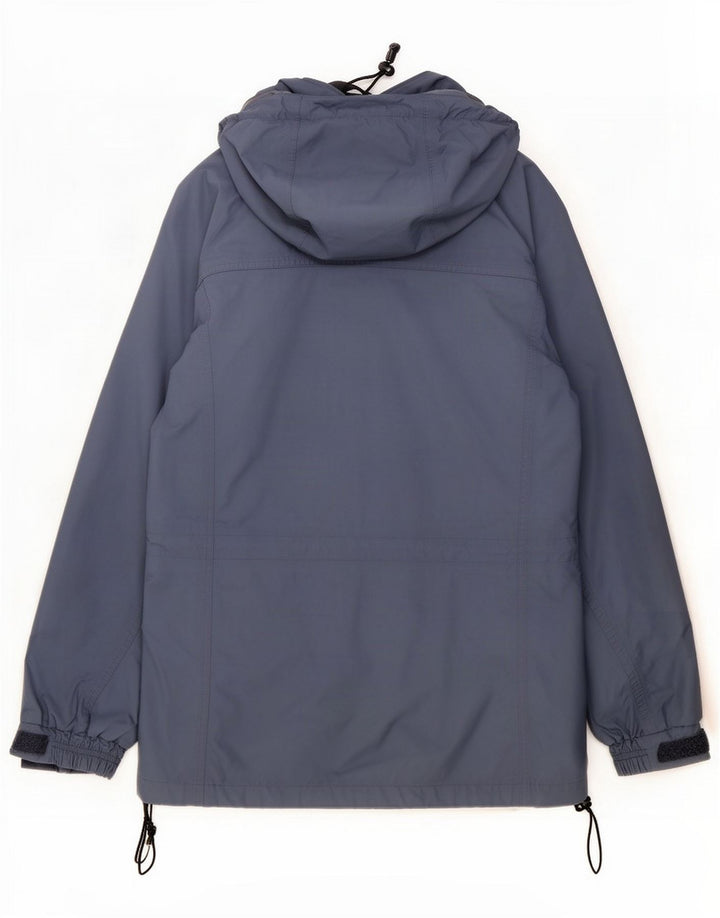 Berghaus Dame Hætte Regnjakke UK 12 Medium Blue Nylon