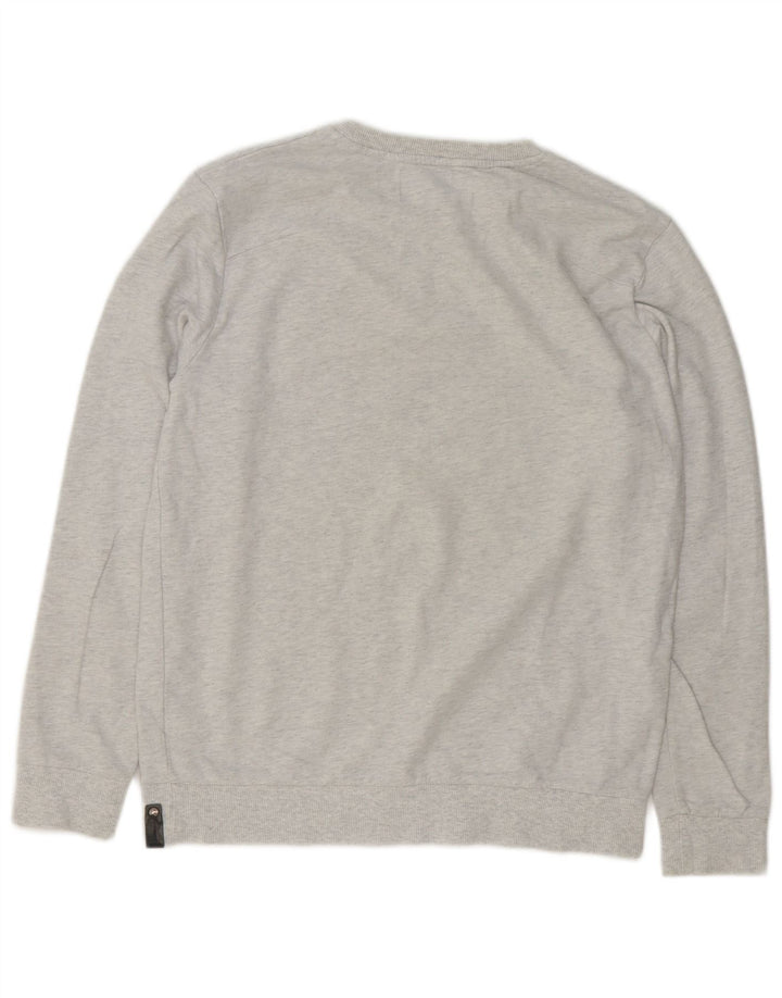 CALVIN KLEIN JEANS Grafisk sweatshirt til mænd, stor grå flækket