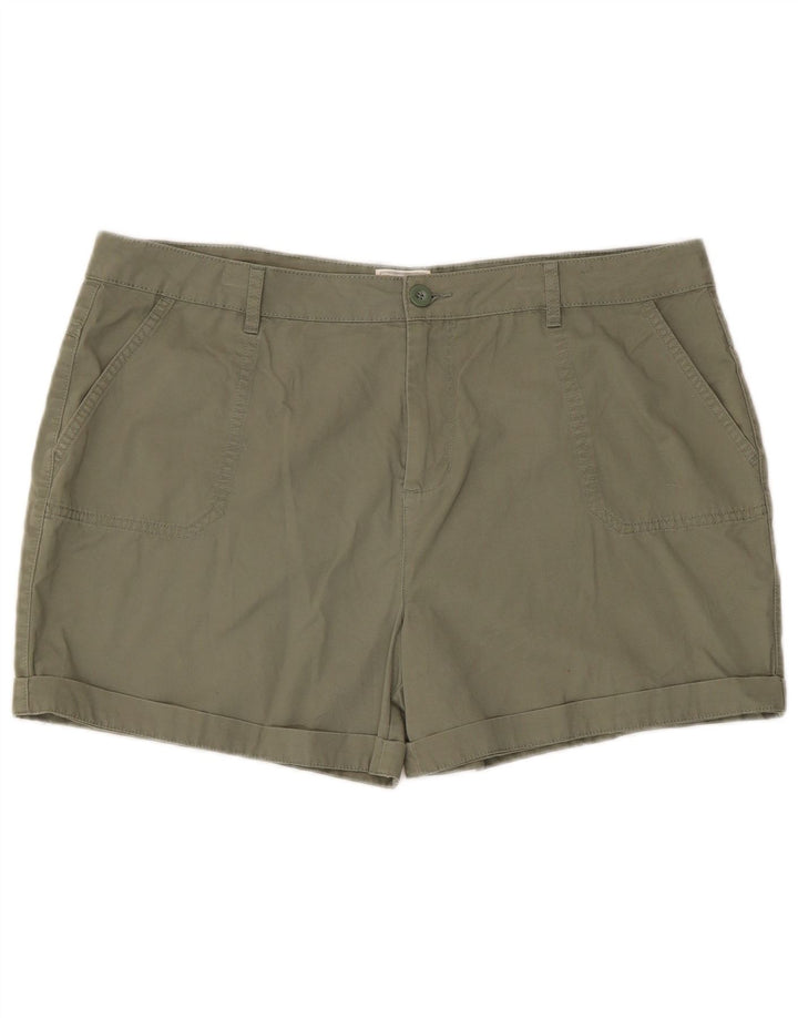 Mountain Warehouse Dame Cargo Shorts W38 XL Khaki Bomuld