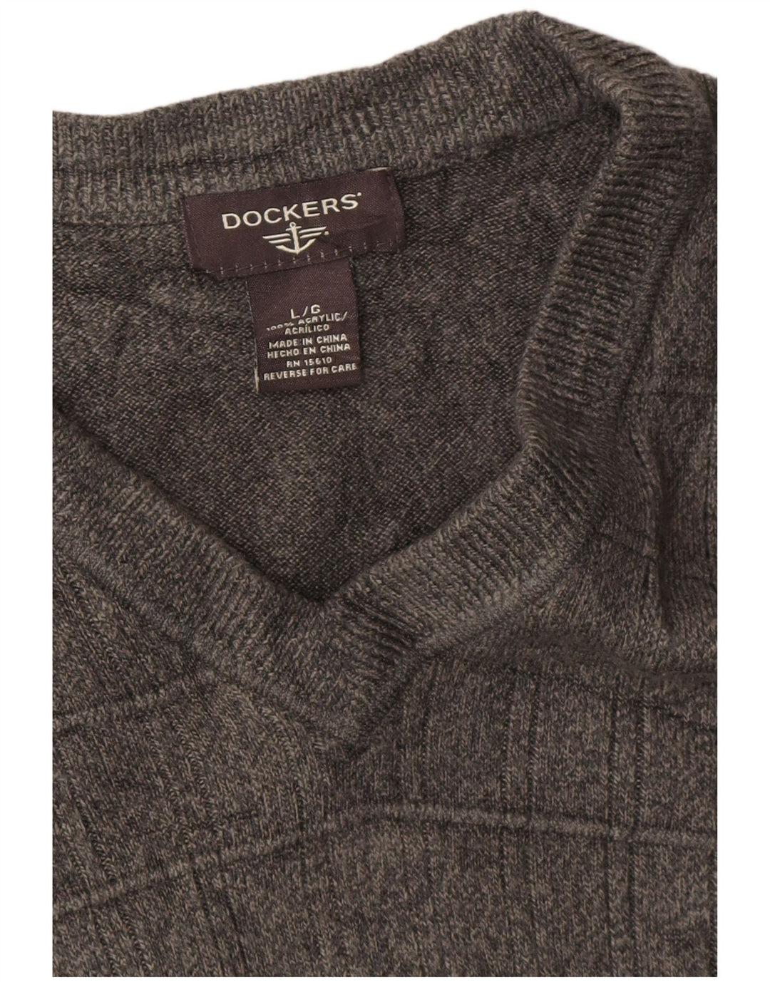 Dockers Herrevest Tank Top Stor Grå Flecked Acryl