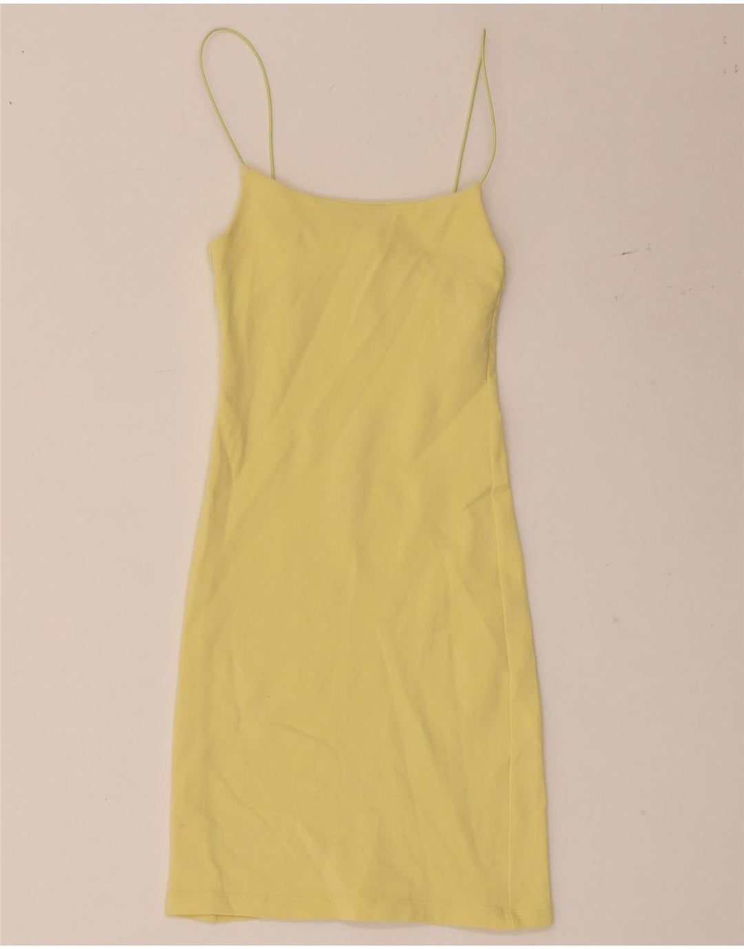 Zara Dame Slip Dress UK 8 Lille Gul