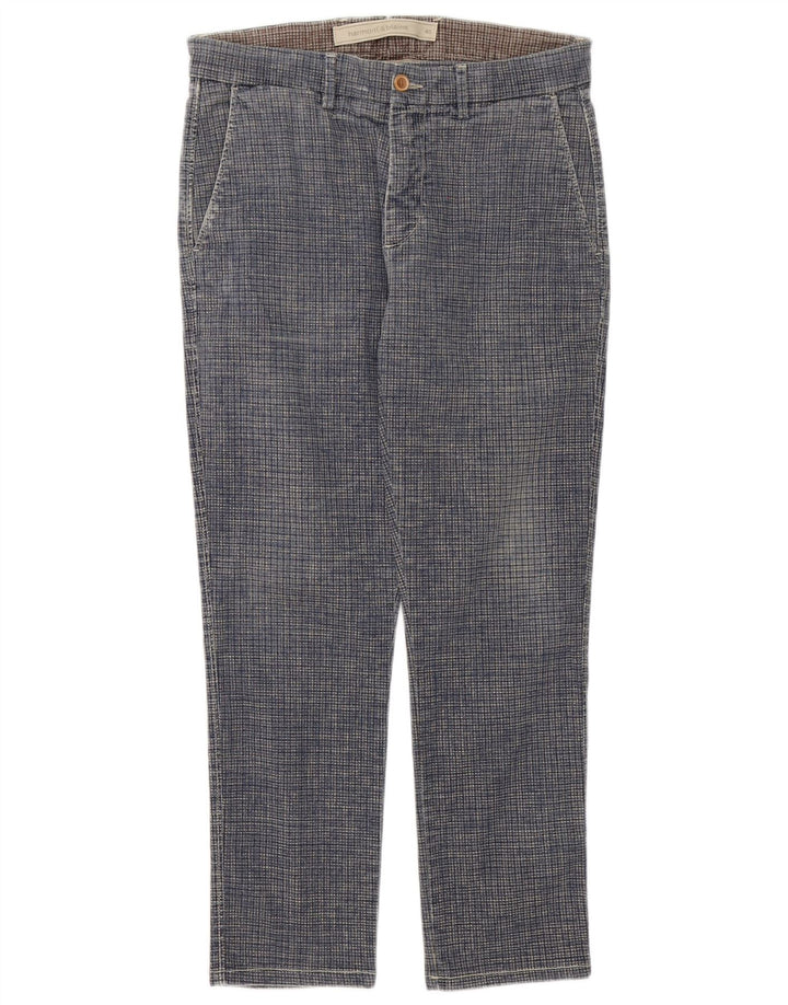 Harmont & Blaine Herre Chinobukser IT 46 Small W32 L27 Blue Houndstooth