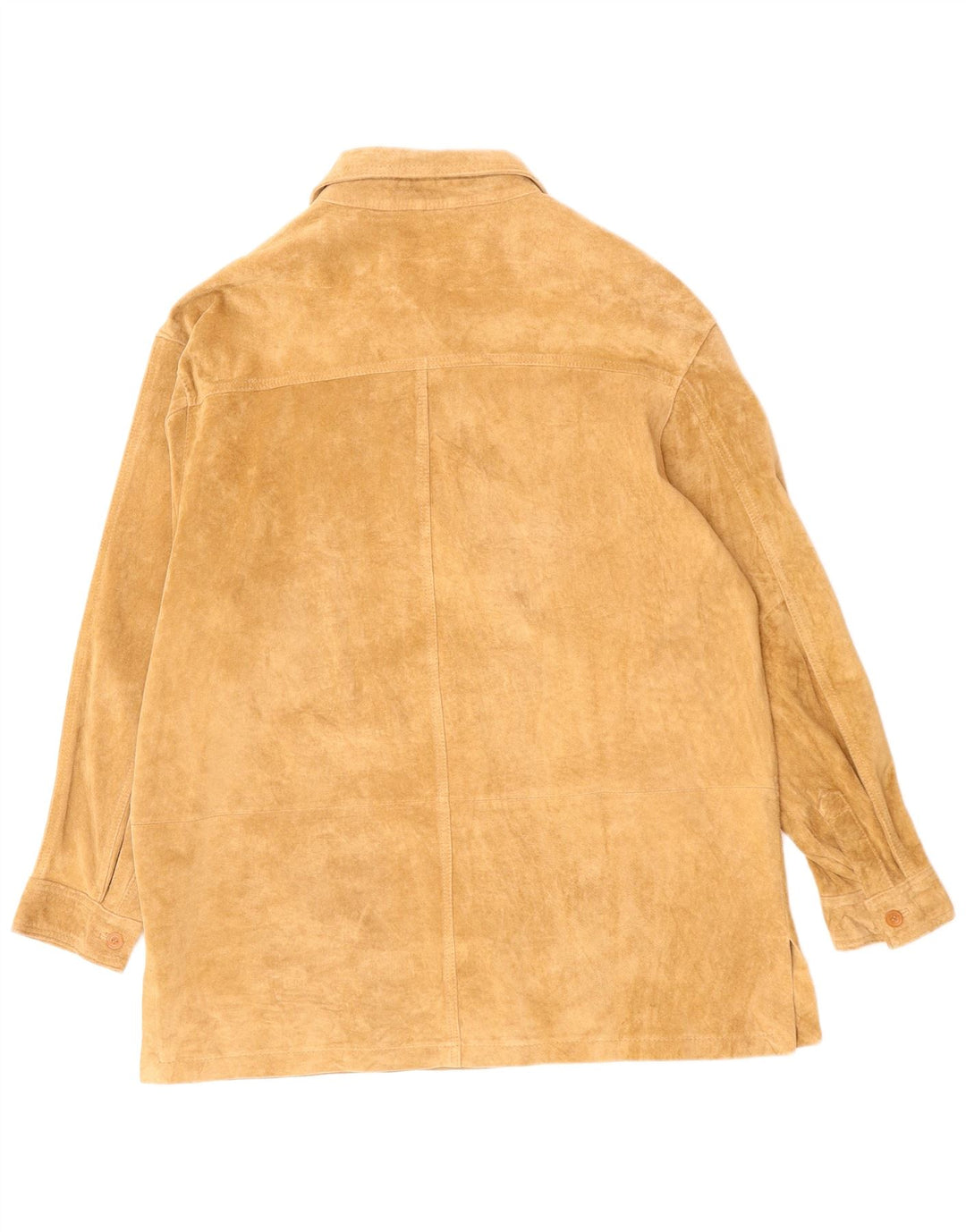 PAOLO CONTINI Dame Ruskindsskjorte EU 44 XL Beige