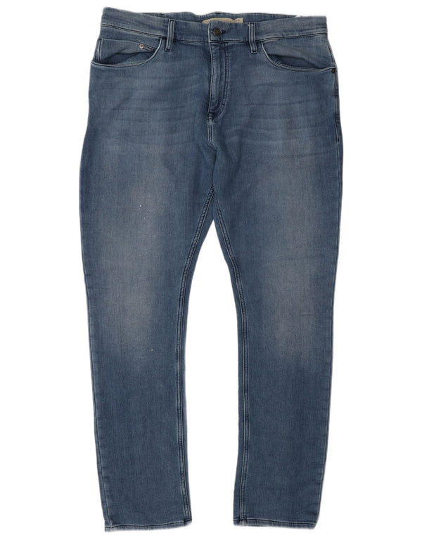 Calvin Klein Herre Skinny Jeans W36 L32 Blå Bomuld