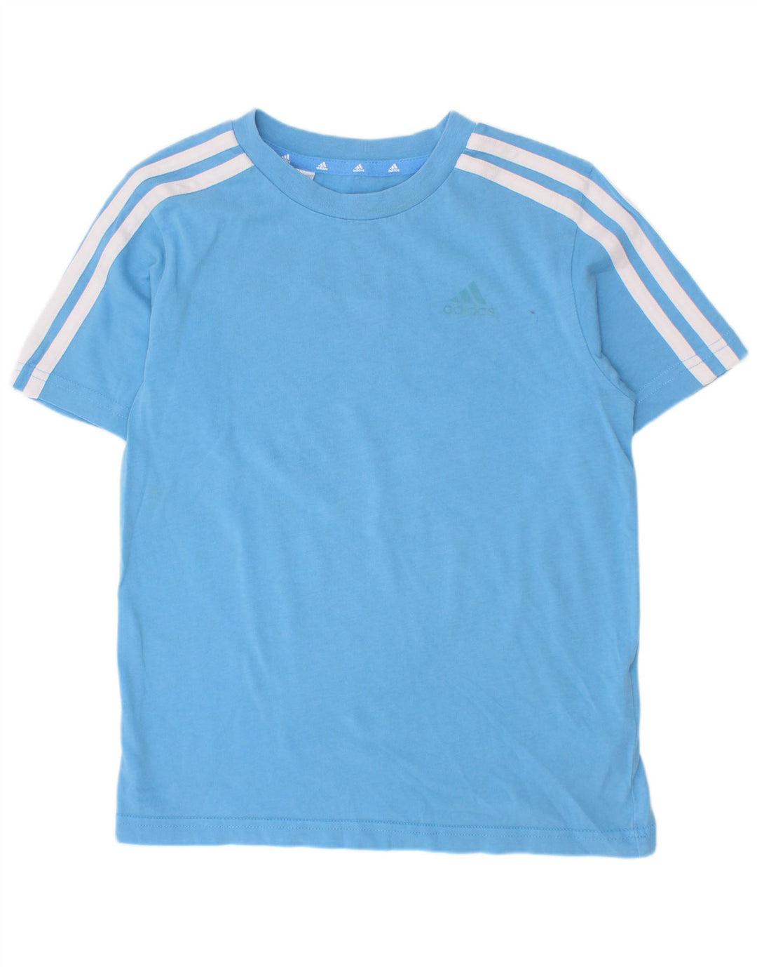 Adidas drenge T-shirt top 7-8 år blå bomuld