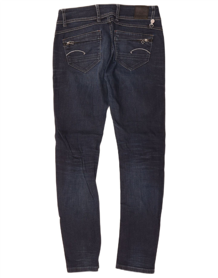 G-STAR Dame Skinny Jeans W27 L30 Marineblå Bomuld