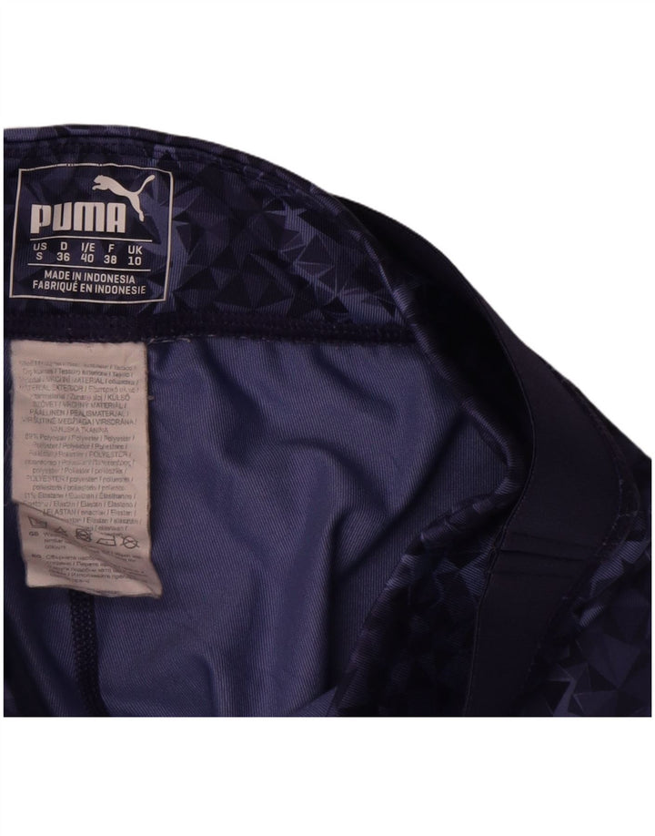 Puma Capri Leggings til kvinder UK 10 Lille marineblå geometrisk polyester