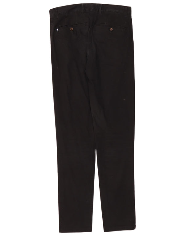Crew Clothing Herre Slim Fit Chino Bukser W34 L34 Sort Bomuld