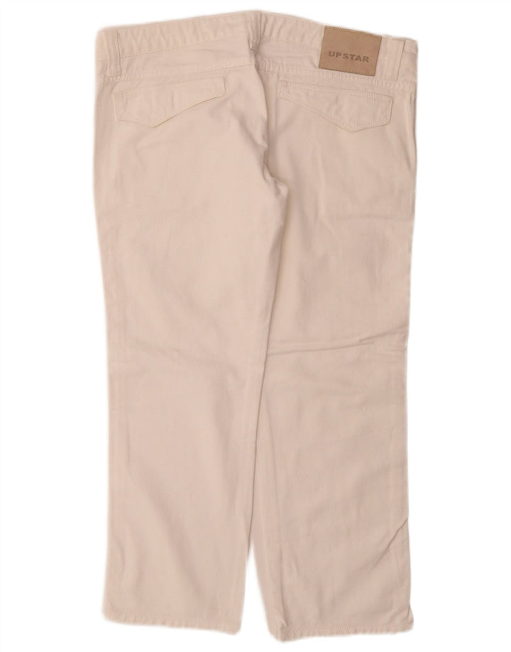 Upstar lige jeans til kvinder W32 L27 hvid bomuld