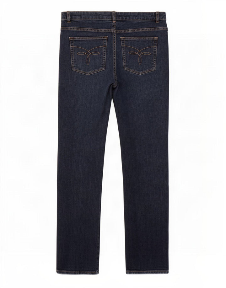 Chaps Lige Jeans til kvinder US 12 Large W36 L32 Marineblå Bomuld