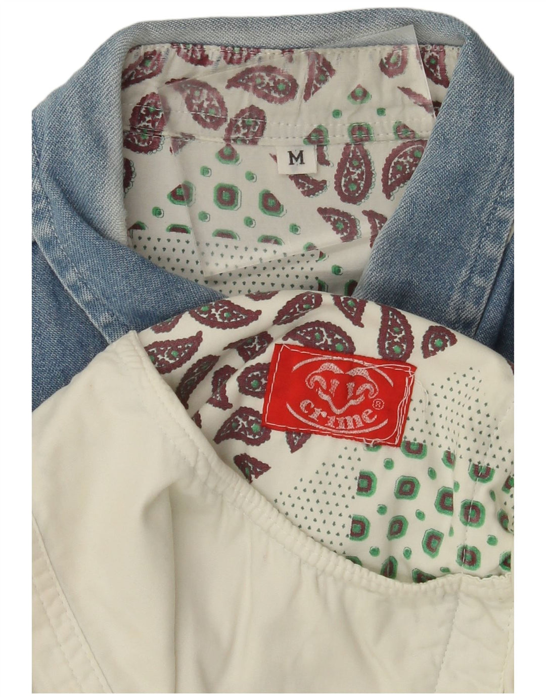 VINTAGE Herreskjorte Medium Beige Colourblock