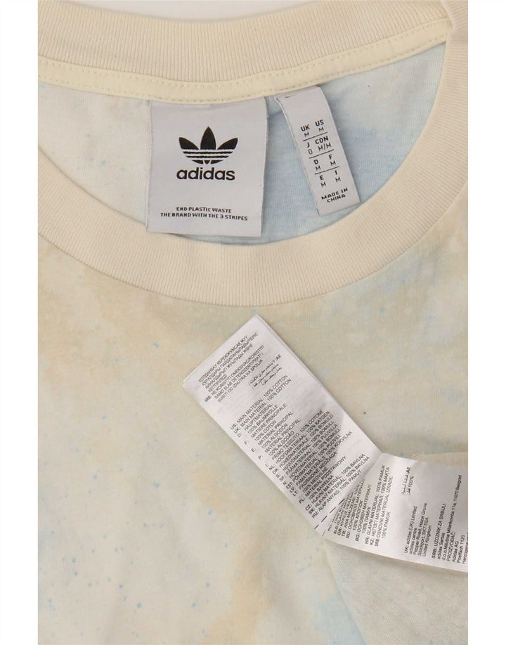 Adidas Herre T-shirt Top Medium Flerfarvet Tie Dye Bomuld