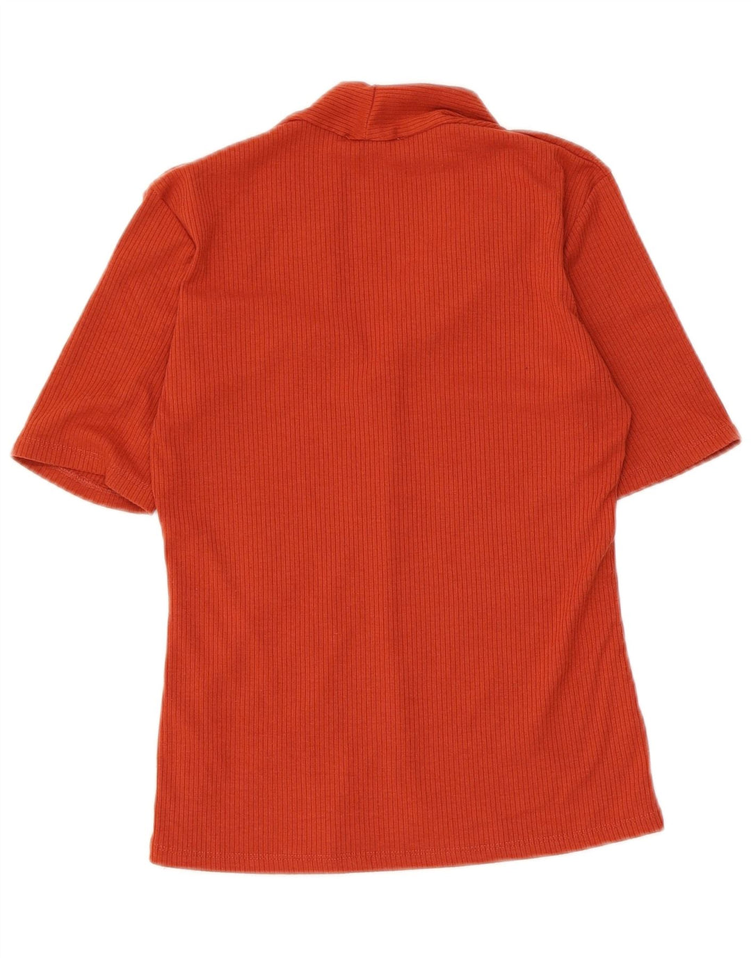 Zara Dame Bluse Top UK 8 Small Orange