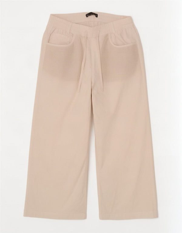 Marks & Spencer bukser med brede ben til kvinder UK 12 Medium W30 L25 White