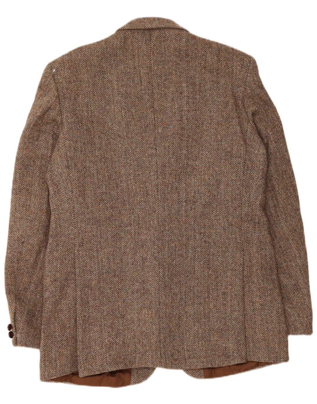 Harris Tweed Herre 2-knaps blazerjakke UK 42 XL Brun sildebensuld