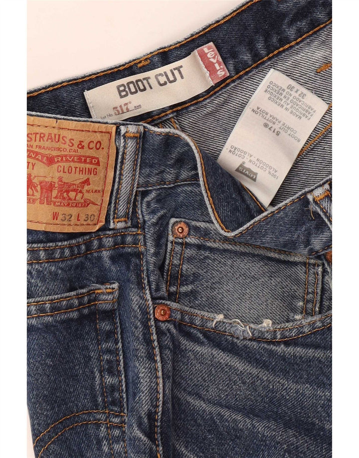Levi's Herre 517 Bootcut Jeans W32 L30 Blå Bomuld
