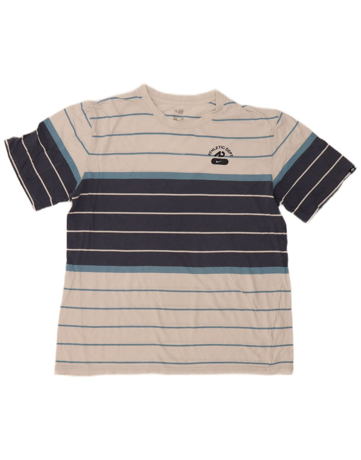 Nike T-shirt top mellem mænd, hvid farveblok
