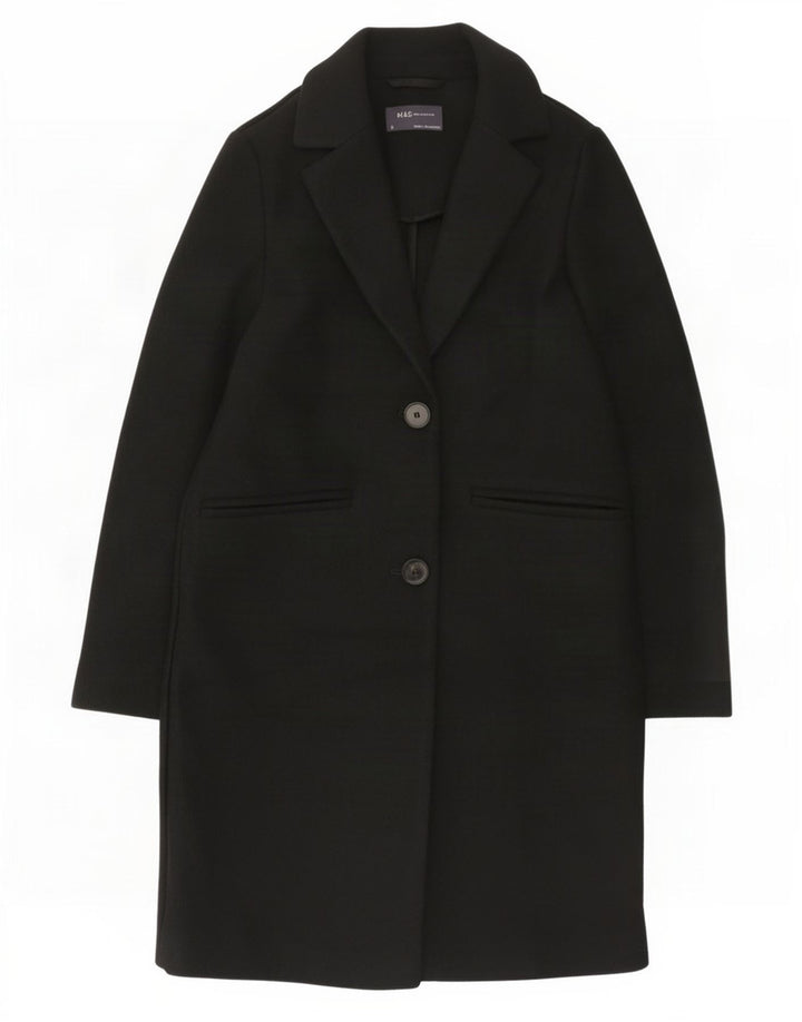 Marks & Spencer Dameoverfrakke UK 6 XS Sort Polyester