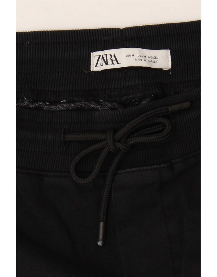 Zara Herre Joggers Chino Bukser Medium W31 L26 Sort