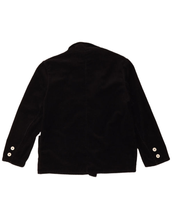 Vintage herre dobbeltradet corduroy blazerjakke UK 40 Large Black