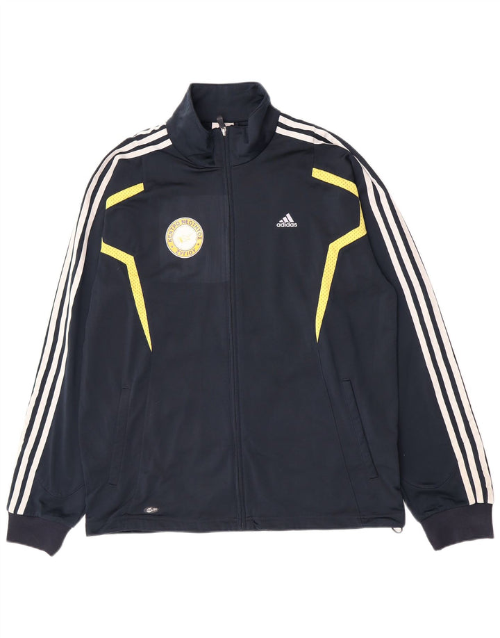 Adidas Grafisk træningsdragt topjakke til mænd Medium Navy Blue Colourblock