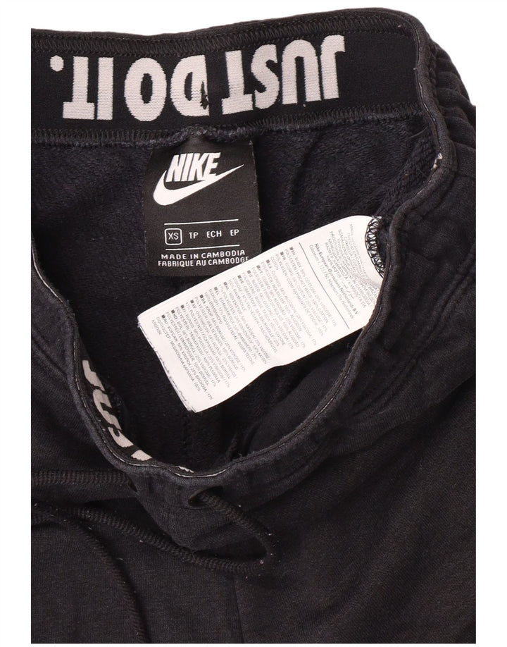 Nike Grafisk træningsdragtbukser til kvinder Joggers UK 6 XS Black Cotton Sports