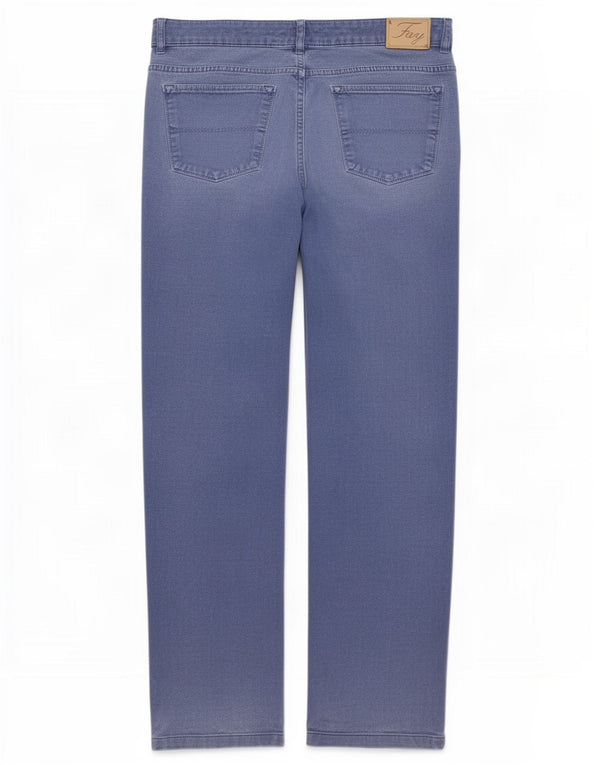 Fay Mens Slim Jeans W35 L29 Blå Bomuld