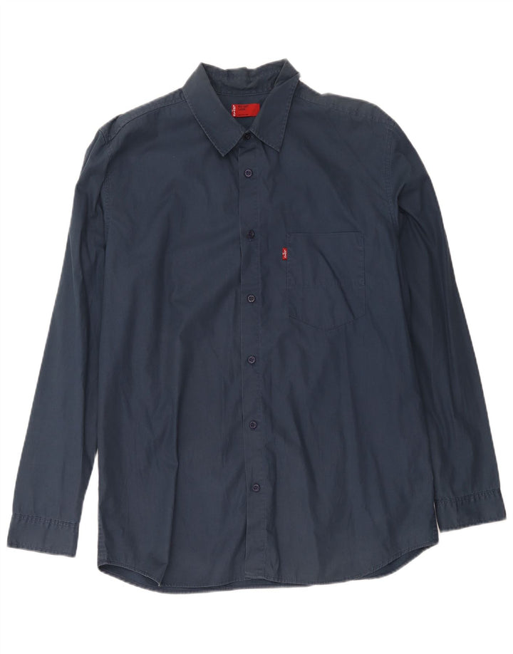 Levi's herreskjorte stor marineblå bomuld