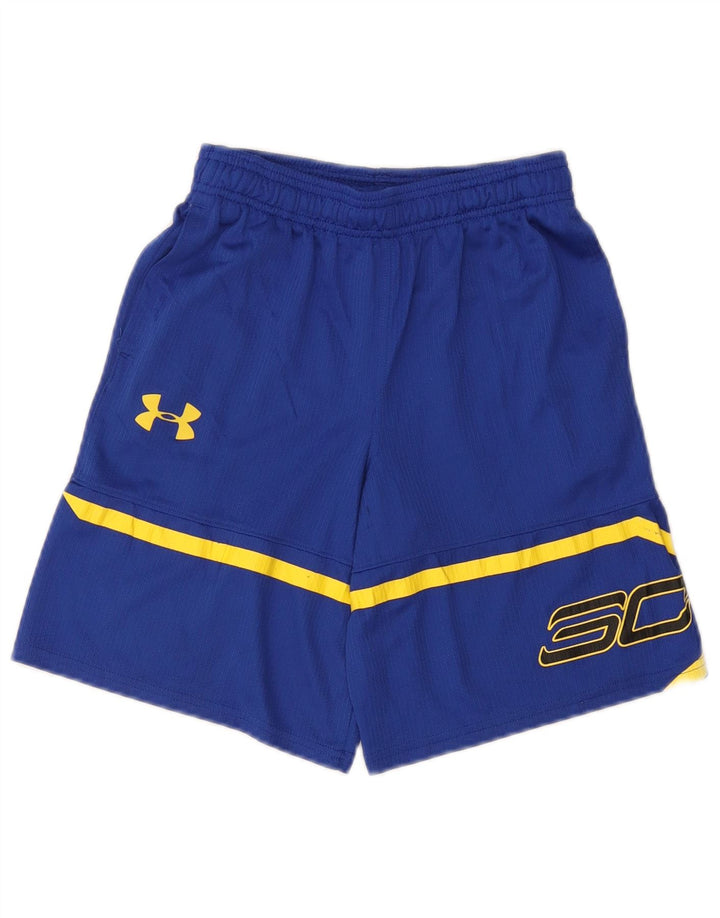 UNDER ARMOUR Drenge Heat Gear Grafiske sportsshorts 9-10 år Mellemblå