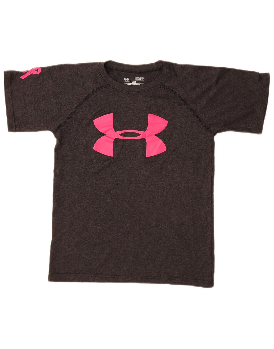 UNDER ARMOUR Piger løs Grafisk T-Shirt Top 7-8 År Lille Grå