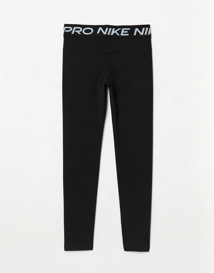 Nike Dame Dri Fit Grafiske Leggings UK 14 Large Sort