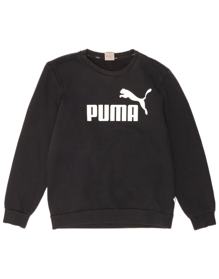 Puma Herre Grafisk Sweatshirt Jumper Lille sort bomuld