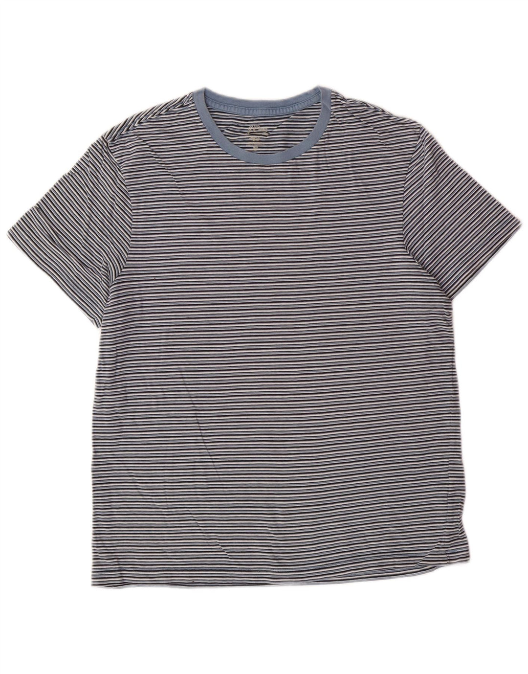 J. CREW T-shirt top til kvinder UK 14 Mellem blå stribet