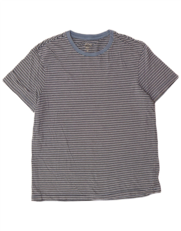 J. CREW T-shirt top til kvinder UK 14 Mellem blå stribet