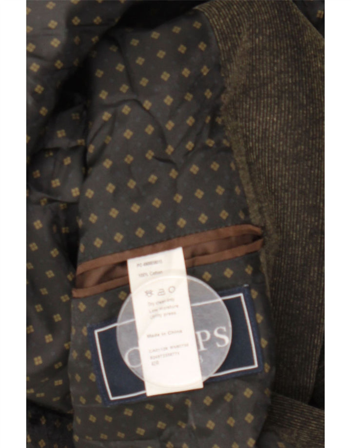 Chaps Herre 2-knaps Corduroy Blazer Jacket UK 40 Stor brun bomuld